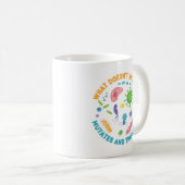 殺さないものは突然変異して再び試みる コーヒーマグカップ (正面右)