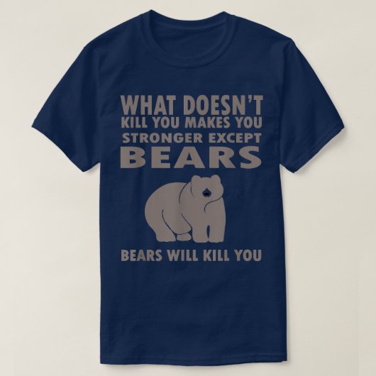 殺さないものは除いては強くする Tシャツ (デザイン正面)