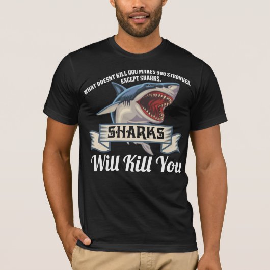 殺さない何がより強くおもしろいなワイシャツを作ります Tシャツ (正面)