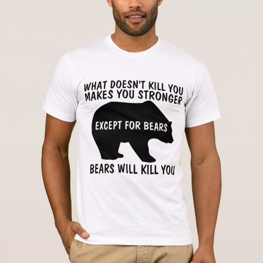殺さなければ強くなる Tシャツ (正面)