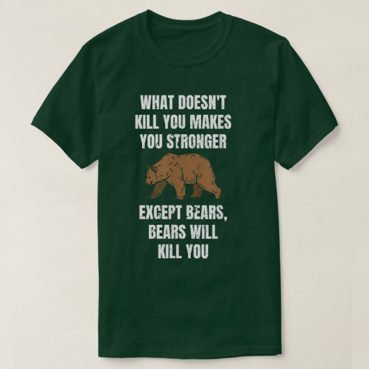 殺さぬものは殺さずお前を強くする Tシャツ (デザイン正面)