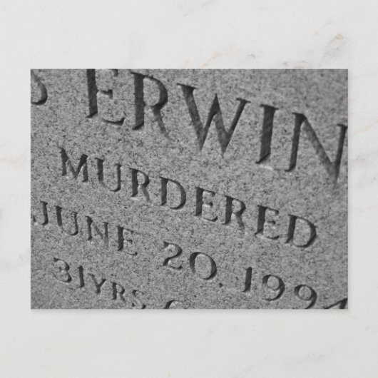 殺された ポストカード (正面)