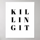 殺す感動的引用文 ポスター (正面)