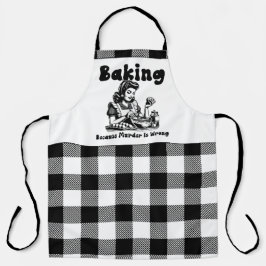 殺人が原因のプレイドアーポンレトロユーモアベーキング エプロン