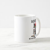 殺人が可愛い猫おもしろいホック違いだからホッケー コーヒーマグカップ (正面右)