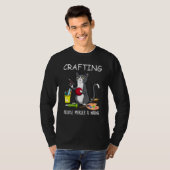 殺人が猫を間違えたからおもしろいの絵を描作り Tシャツ (正面フル)