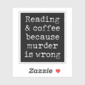 殺人が読間違っているからコーヒーと シール (シート)