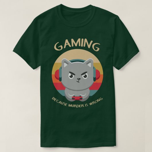殺人が間違ったビデオゲーおもしろいムLoのためゲーム Tシャツ (デザイン正面)