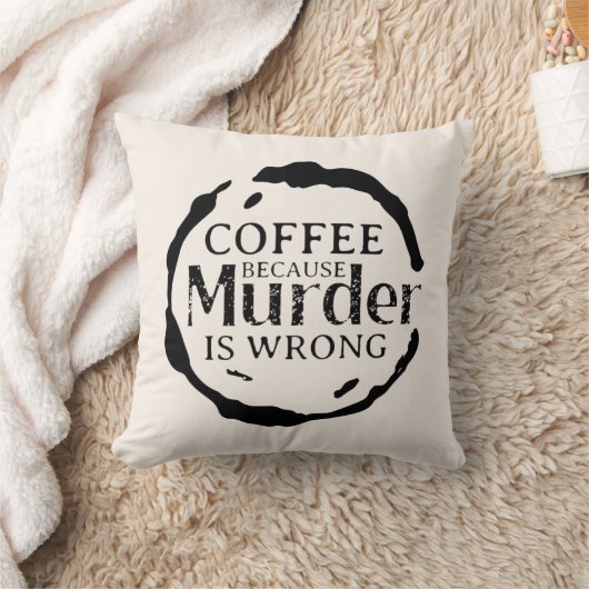 殺人が間違った装飾枕であるのでコーヒー クッション (ブランケット)