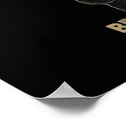 殺人が間違っているからかぎ針編み黒猫 ポスター (角)