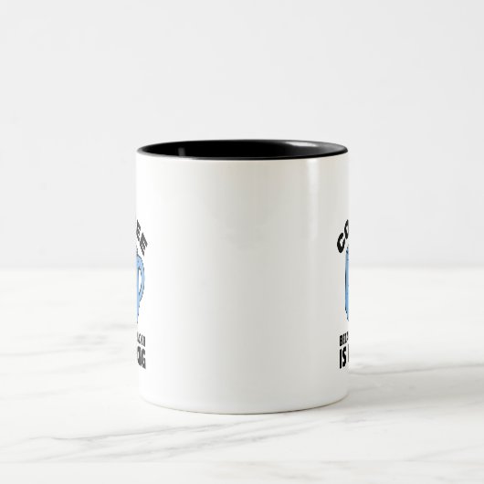 殺人が間違っているからコーヒーを飲む ツートーンマグカップ (中央)