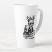 殺人が間違っているからゾンビコーヒー カフェラテマグ (右アングル)