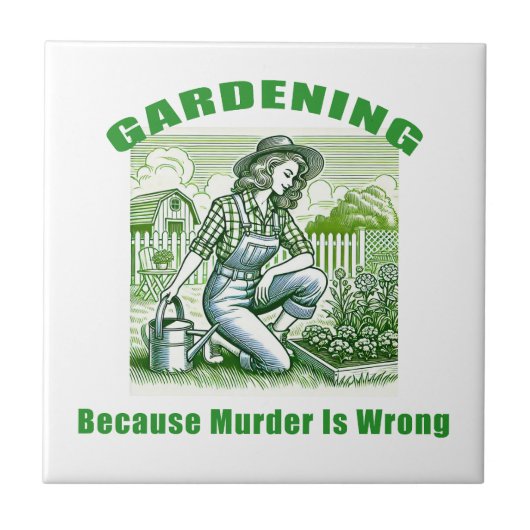 殺人が間違っているのでガーデニング タイル (正面)