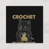 殺人が間違っている黒猫 スクエア名刺 (正面)