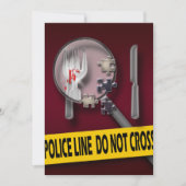 殺人の謎のバーゴーニュ犯罪の誕生日 招待状 (正面)