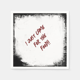 殺人の謎「来食べ物の為に」 スタンダードカクテルナプキン