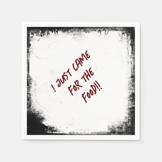 殺人の謎「来食べ物の為に」 スタンダードカクテルナプキン (正面)