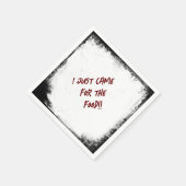 殺人の謎「来食べ物の為に」 スタンダードカクテルナプキン (角)