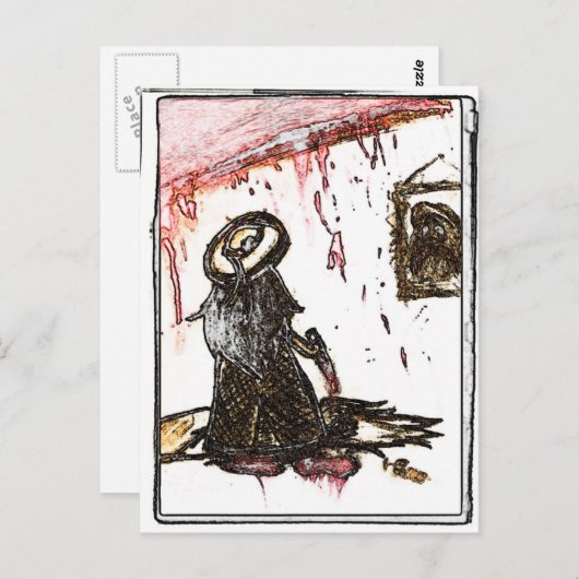 殺人の ポストカード (正面/裏面)