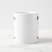 殺人はダメだからランニング Funny レトロデザイン 20oz ジャンボコーヒーマグカップ (正面)