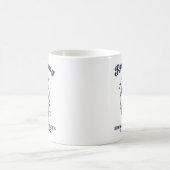 殺人はダメだからランニング Funny Retro 11oz コーヒーマグカップ (中央)