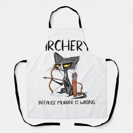 殺人は猫射手がおもしろい違うから エプロン (正面)