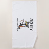 殺人は猫射手がおもしろい違うから ビーチタオル (正面)