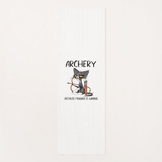 殺人は猫射手がおもしろい違うから ヨガマット (正面)