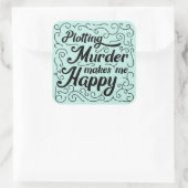 殺人を計画すると幸せになる スクエアシール (バッグ)