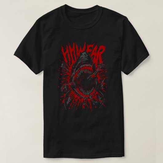 殺人ザメ Tシャツ (デザイン正面)