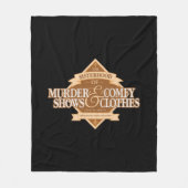 殺人ショーと服装の不一致 フリースブランケット (正面)