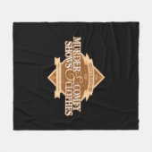 殺人ショーと服装の不一致 フリースブランケット (正面(横))