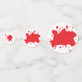 殺人ミステリーの誕生日ディナーパーティ 血まみれ コンフェッティ (正面)