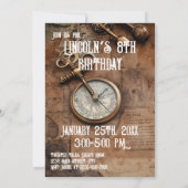 殺人ミステリーエスケープルームバースデーパーティー 招待状 (裏面)