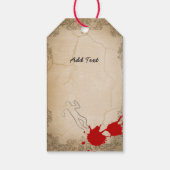 殺人ミステリーギフトラベル パーソナライズされた ギフトタグ (裏面)