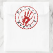 殺人ミステリージャンル丸い本カバーシール ラウンドシール (バッグ)