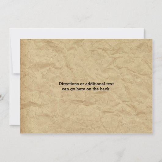 殺人ミステリーディナーバースデーパーティ招待状 招待状 (裏面)