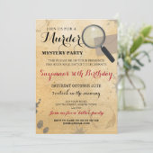 殺人ミステリーディナーパーティーヒント招待状 招待状 (スタンド正面)