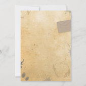 殺人ミステリーディナーパーティーヒント招待状 招待状 (裏面)