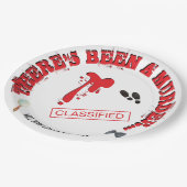 殺人ミステリーバースデーパーティー血 ペーパープレート (アングル)