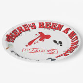 殺人ミステリーバースデーパーティー血 ペーパープレート (アングル)