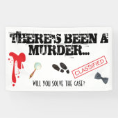 殺人ミステリーバースデーパーティー血 横断幕 (横)