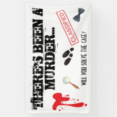 殺人ミステリーバースデーパーティー血 横断幕 (縦)