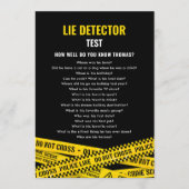 殺人ミステリーパーティークイズと犯行現場テープ 招待状 (正面)