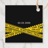 殺人ミステリーパーティーディナーイエローポリステープ フェイバータグ (裏面)