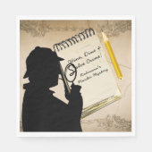 殺人ミステリーパーティーナプキンスパーソナライズされた2 スタンダードランチョンナプキン (正面)