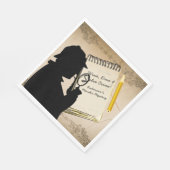 殺人ミステリーパーティーナプキンスパーソナライズされた2 スタンダードランチョンナプキン (角)