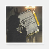 殺人ミステリーパーティーナプキンスパーソナライズされた スタンダードランチョンナプキン (正面)