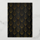 殺人ミステリーパーティー誕生日フォイル招待状 箔招待状 (裏面)