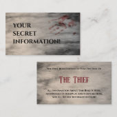 殺人ミステリーパーティー「泥棒」 エンクロージャーカード (正面/裏面)